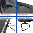 thumbnail image 5 of Gas Fire Pit Table Cover Square - Waterproof Windproof Anti-uv Heavy Duty For Patio Firepit Furniture, 5 of 5