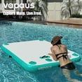thumbnail image 2 of 8ft x 6ft x 6" MintInflatable Floating Dock Air Dock Platform 6ft/8ft/10ft Non-Slip Inflatable Water Swim Mat Floating Island Raft for Pool Lake Beach Ocean Fishing Relaxing, 2 of 6