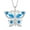 03-aquamarine-Mar, variant on VESITIM 925 Sterling Silver Butterfly Pendant Necklace for Women Created Emerald Birthstone Jewelry for Mother's Day/Birthday Gifts