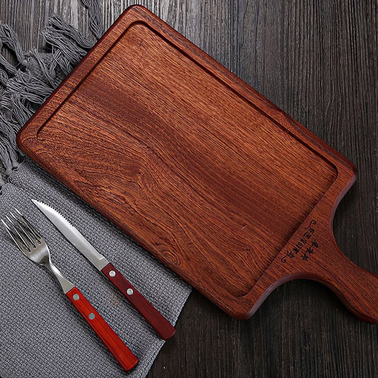 Large Rectangle Multi Wood Cutting Board, Wooden Chopping Board, Rustic  Kitchen Serving Tray 