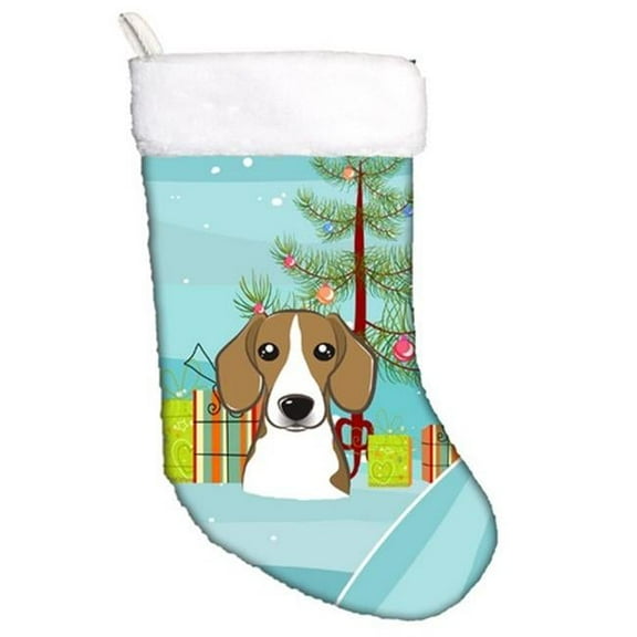 Christmas Tree & Beagle Christmas Stocking