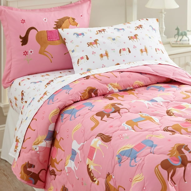 Wildkin Horses Microfiber Kids Sheet Set - Walmart.com - Walmart.com