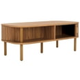 thumbnail image 2 of SAFAVIEH Tealla Modern 2 Door Wood Coffee Table, Oak/Gold, 2 of 10