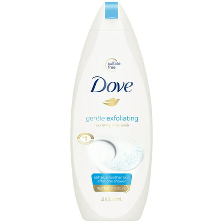 Dove Gentle Exfoliating Body Wash, 22 oz (Best Exfoliating Body Wash For Spray Tan)