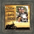 thumbnail image 2 of Classic Motorcycle "Screw Housework, Let's Ride!" Sunset with Personalized Picture Frame, 10X10 9770, 2 of 6