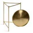 thumbnail image 4 of Kate and Laurel Ulani Modern Nesting Side Table, Set of 2, Walnut Brown Wood and Gold Metal, Glamorous End Tables for Storage and Display, 4 of 8