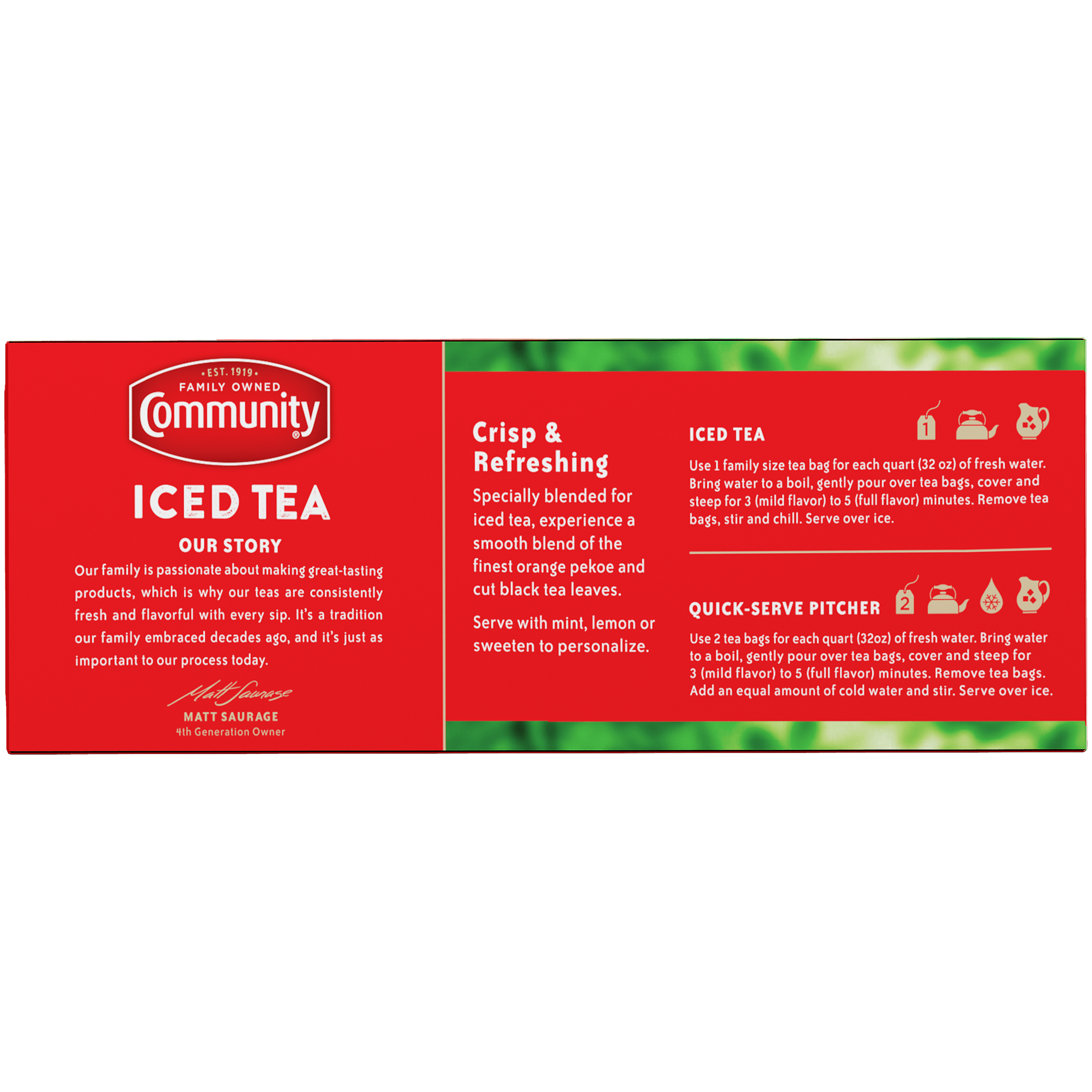 (3 pack) Community Coffee Signature Iced Tea 24 Ct Box