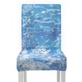 Stretch Cube Psesaysky Ice Cube Pattern Dining Chair Covers with Stretch Polyester ...