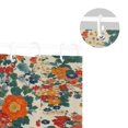 thumbnail image 5 of Yayeee Shower Curtain with Hooks 72"x72" Waterproof Fabric Bathroom Hanging Decor, Orange Japanese Flowers Pattern, 5 of 5