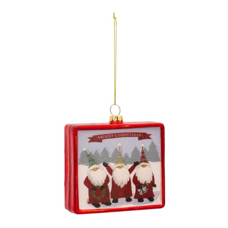 UPC: 0746427836685 | Gnome Ornament (Set of 12) 3.75 H Glass