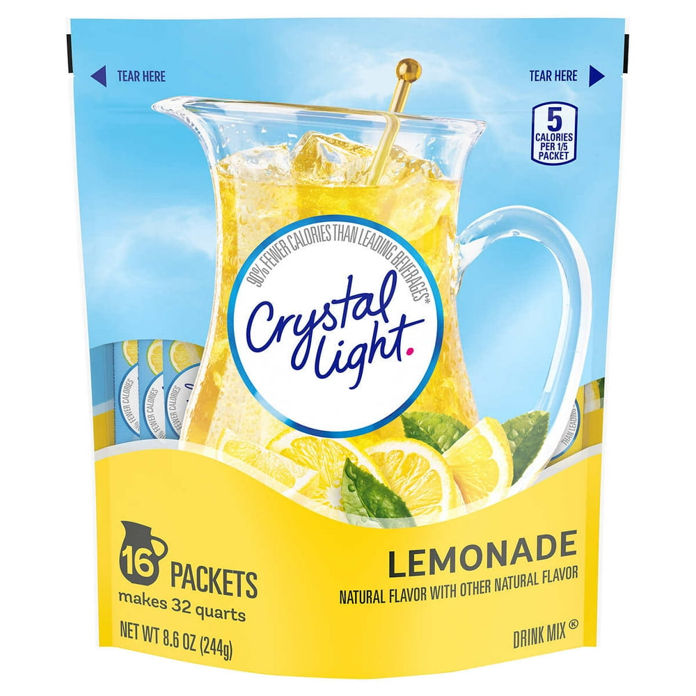 Crystal Light Drink Mix, Lemonade, 16count