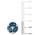 thumbnail image 2 of Everly Women's Topaz and 14k White Gold Earrings, 2 of 6