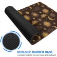 thumbnail image 6 of Long Mouse Pads for Desk,Brown Sun Moon Cloud Pattern Desk Mats on Top Of Desks, Desk Mouse Pad Extra Large with 3mm Non-Slip Base and Stitched Edge for Gaming,Office,Work,Home 31.5"x11.8", 6 of 6