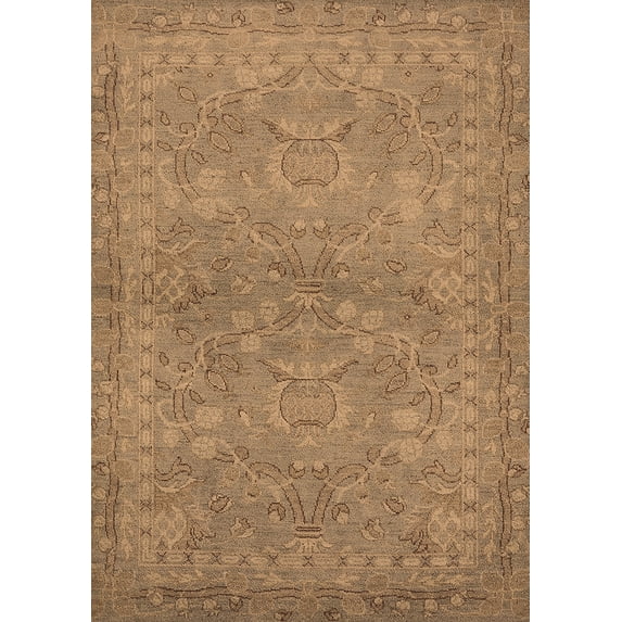 Ahgly Company Indoor Rectangle Oriental Brown Traditional Area Rugs, 3' x 5'