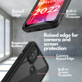 thumbnail image 4 of CBUS Heavy-Duty Phone Case with Built-in Screen Protector Cover Compatible with Motorola Moto G Power (2022) - Full Body (Black), 4 of 9