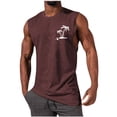 thumbnail image 1 of Hombres Sudadera Casual Cuello Redondo Tanque Deportivo sin Mangas, 1 of 4