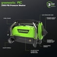 thumbnail image 2 of Greenworks 2100 PSI Portable Pressure Washer with Wheels + Telescoping Handle, 1.2 GPM, 2 of 15