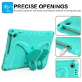 thumbnail image 4 of Kids Case for All New Amazon Fire HD 10 Tablet 13th Generation 2023 Release 10.1", Cute Butterfly Design Soft EVA Rubber Kicksand Shoulder Strap Lightweight Kids Friendly Case for Girls Boys, Mint, 4 of 6