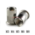 thumbnail image 1 of Muebles de madera de decoración apresurada 20 piezas M3 M4 M5 M6 M8 aleación de aluminio Rivnut cabeza plana remache roscado insertar Nutsert Cap Nut ZefeiWu 1327534176766, 1 of 1