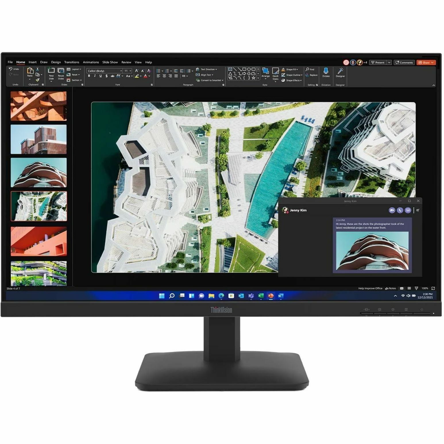Lenovo ThinkVision S27-4e 27" Class Full HD LED Monitor, 16:9, Raven Black