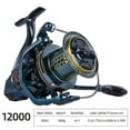 thumbnail image 2 of BILLINGS Spinning Reel 20KG Max Drag Saltwater Spinning Fishing Reel Stainless Steel Spindle CNC Aluminum Spool with Braid-Ready, 2 of 26