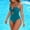 aa11_Blue, variant on Gymvis Women's One Piece Backless Padded Mesh Swimsuit for Beach - Solid Color, Removable Padding, Tummy - Covering and Slimming