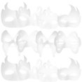 thumbnail image 2 of Diy Masks Blank Masks To Decorate Dance Party White 18X16cm Hand Painted 12Set, 2 of 4