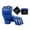 Blue, variant on yotijar Half Finger Boxing Gloves MMA Gloves for Grappling Karate Fighting Muay Thai White Skeleton