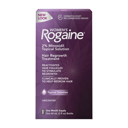Women's Rogaine 2% Minoxidil Topical Solution, 1-Month Supply
