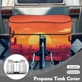thumbnail image 3 of Yuyamidu Arizona Sunset RV Popane Tank Cover Double 30 LB Cactus Camper Propane Cover with Zipper, Waterproof Accessory for RV, Travel Trailer, Camper, 3 of 8