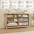 thumbnail image 5 of Luku 7-Drawer Dresser - Tall Boho Dresser with Curved Legs, Rattan Accents, and Freestanding Storage for Living Room, Bedroom, Entryway, or Balcony, 5 of 7