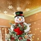 thumbnail image 1 of wonima02 Christmas Snowman Tree Topper Projector, Lighted 3D Snowman Hat with Rotating LED Snowflake Projection, Unique Holiday Tree Decoration for Christmas Party, Home Festive Décor, 1 of 1
