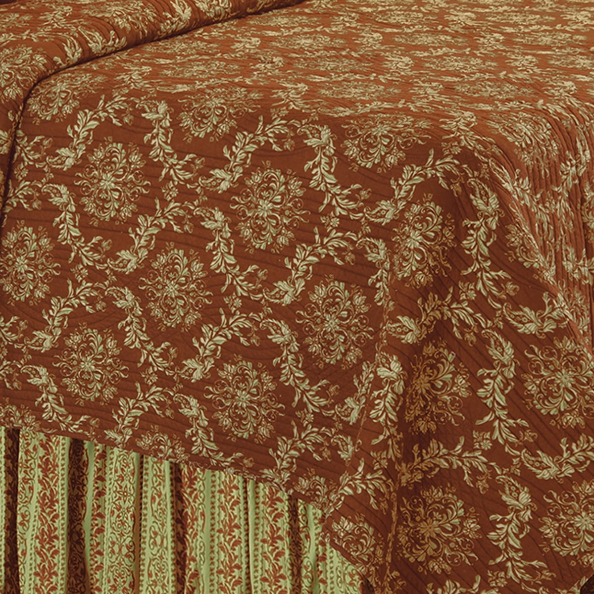 Colonial Williamsburg Windsor Damask Twin Bed Skirt Drop Length: 18 inches