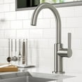 thumbnail image 2 of Oletto Single Handle Kitchen Bar Faucet in Spot Free Stainless Steel, 2 of 10