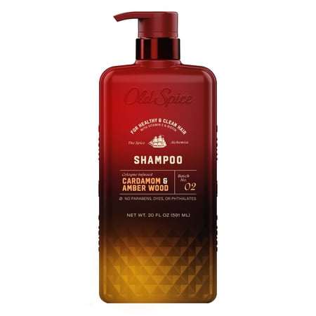 Old Spice Shampoo: The Spice Alchemist Cologne-Infused Cardamom and Amber Wood No Parabens or Phthalates 21.9 fl oz