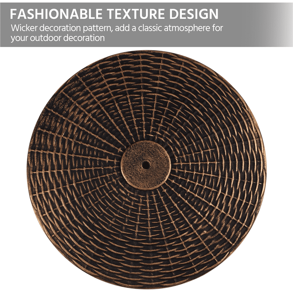 Yaheetech 22lbs Round Patio Umbrella Base Stand, Bronze