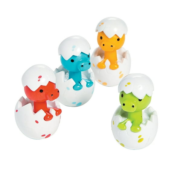 Little Dino Egg Character Toys - Party Favors - 12 Pieces