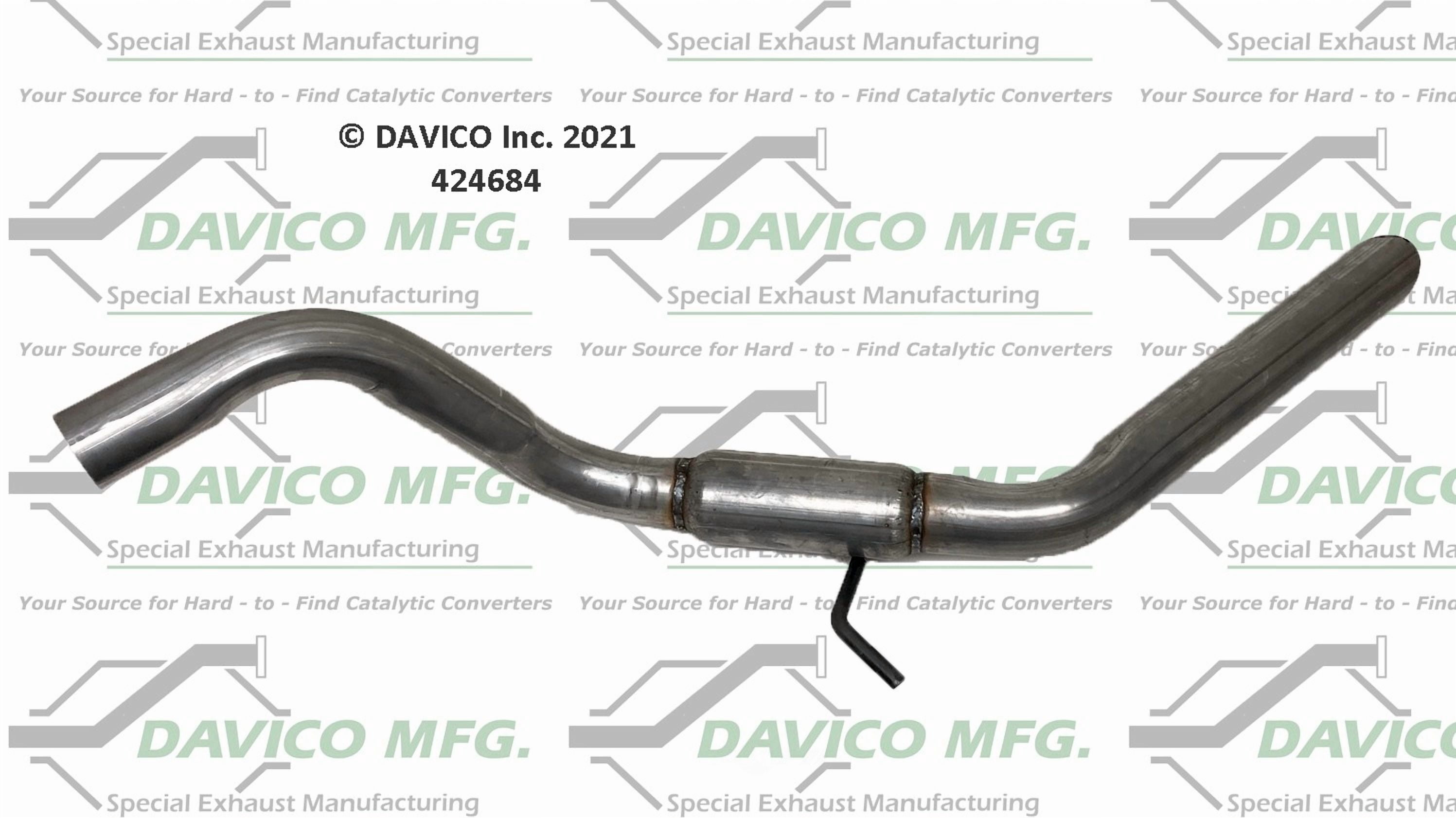 Davico Mfg 424684 Exact-Fit Exhaust Pipe