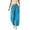 Sky Blue, variant on Athletic Pants for Womens Solid Color Drawstring Elastic Waist Drying Hiking Pants with Pockets M