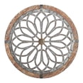 thumbnail image 1 of Decoración de pared redonda de acrílico estilo shabby chic con estampado floral, estilo rústico. B, 1 of 8