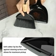 thumbnail image 4 of MR.SIGA Mini Dustpan and Brush Set, Portable Cleaning Brush and Dustpan Combo with Bamboo Handle, Black, 1 Set, 4 of 6