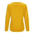 thumbnail image 4 of Men's Basic Color Round Neck Sweatshirt, Loose Fit Casual Youth Pullover Hoodie for Streetwear,Yellow,3XL, 4 of 4