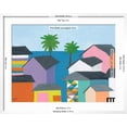 thumbnail image 5 of Art.com Beachfront Property 2 Art Print by Jan Weiss, White Frame Wall Art, 29" x 23", 5 of 5