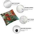 thumbnail image 6 of nygtbtfer Set of 2 Pillow Covers Flower Outdoor Square Indoor Decorative Throw Pillows White, 6 of 7