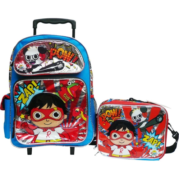 Ryan's World 16" Large School Backpack with Lunch Box