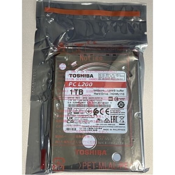Toshiba L200 1 TB Hard Drive - 2.5" Internal - SATA [SATA/600] (258347)