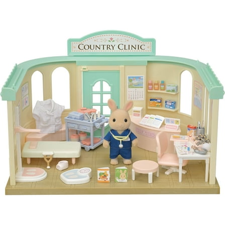 Calico Critters Country Doctor Gift Set, Dollhouse Playset with Figure and Accessories