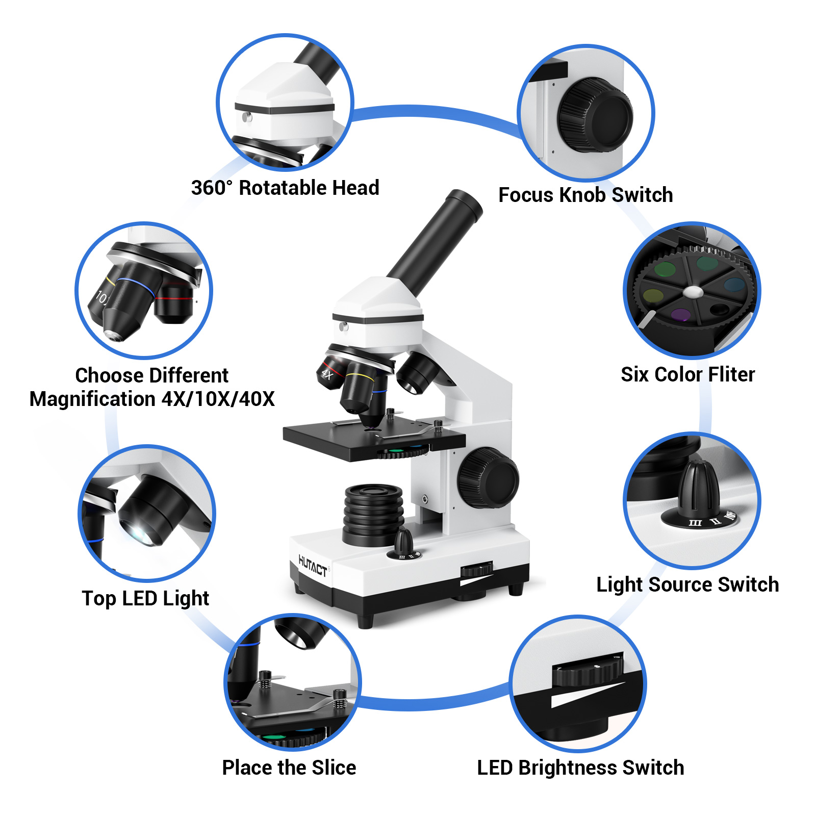 LAKWAR Compound Microscope Kit 40X-2000X Magnification photo 3