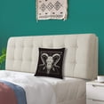 thumbnail image 4 of Goat Skull Throw Pillow Cover Animal Retro Vintage Wildlife Arrow Death Black Bone Decorative Throw Pillow Cushion Case for Home Couch Living Room Bed Sofa Car 18 x 18 Inches Pillowcase, 4 of 4
