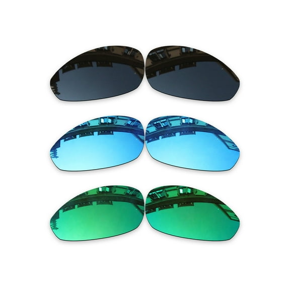 Vonxyz 3 Pack Polarized Replacement Lenses for Oakley Straight Jacket 2007 Sunglasses